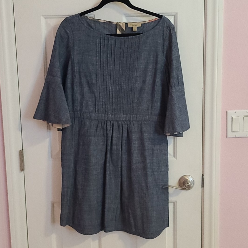 Auth Burberry chambray dress